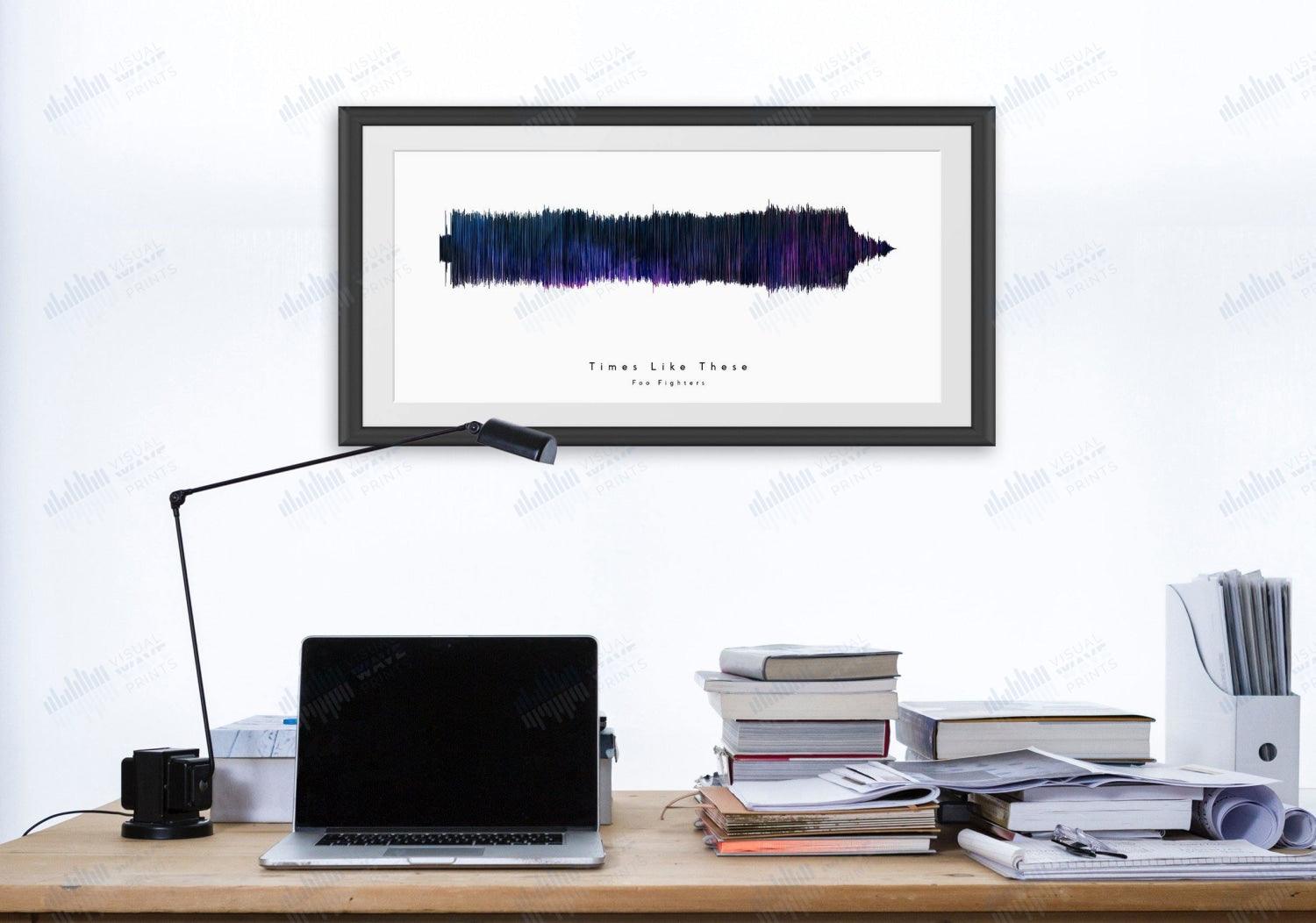 Times Like These by Foo Fighters - Visual Wave Prints