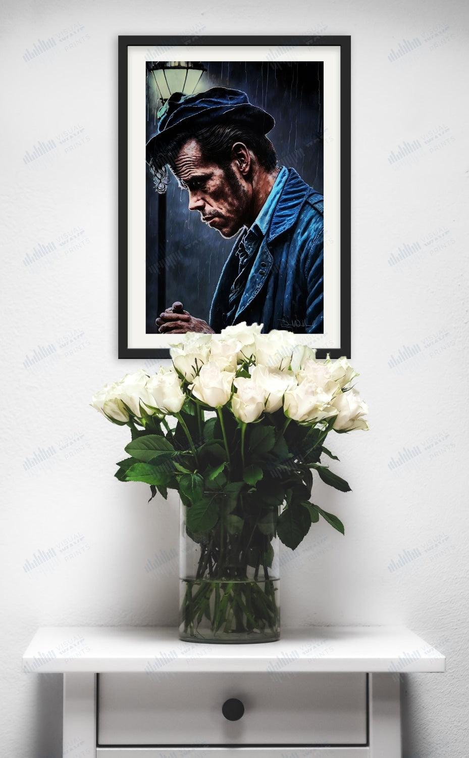 Tom Waits Original Portrait - Visual Wave Prints
