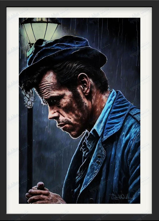 Tom Waits Original Portrait - Visual Wave Prints