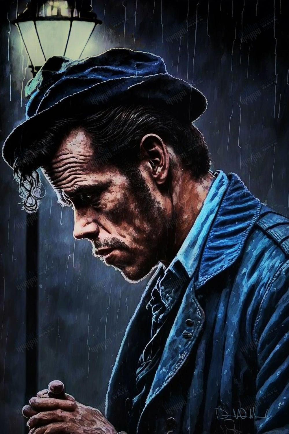 Tom Waits Original Portrait - Visual Wave Prints