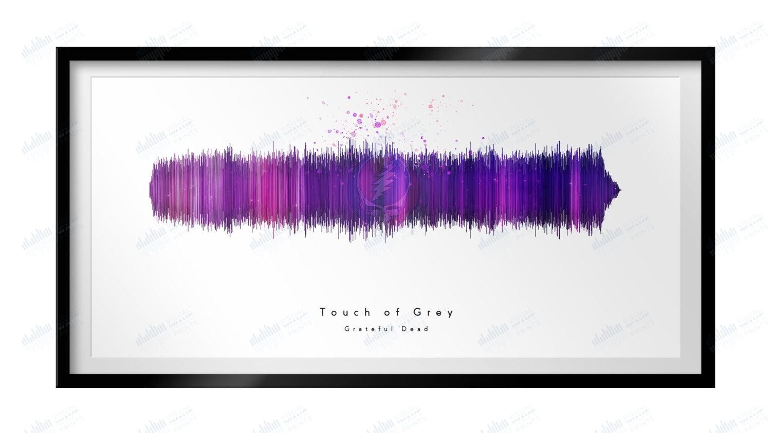 Touch of Grey by the Grateful Dead - Visual Wave Prints