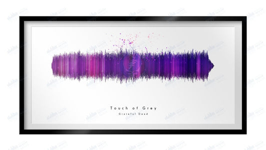 Touch of Grey by the Grateful Dead - Visual Wave Prints