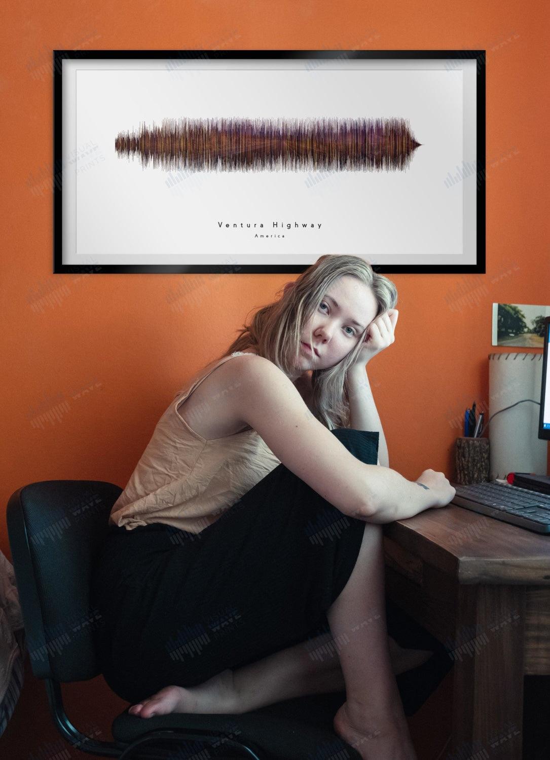 Ventura Highway by America - Visual Wave Prints