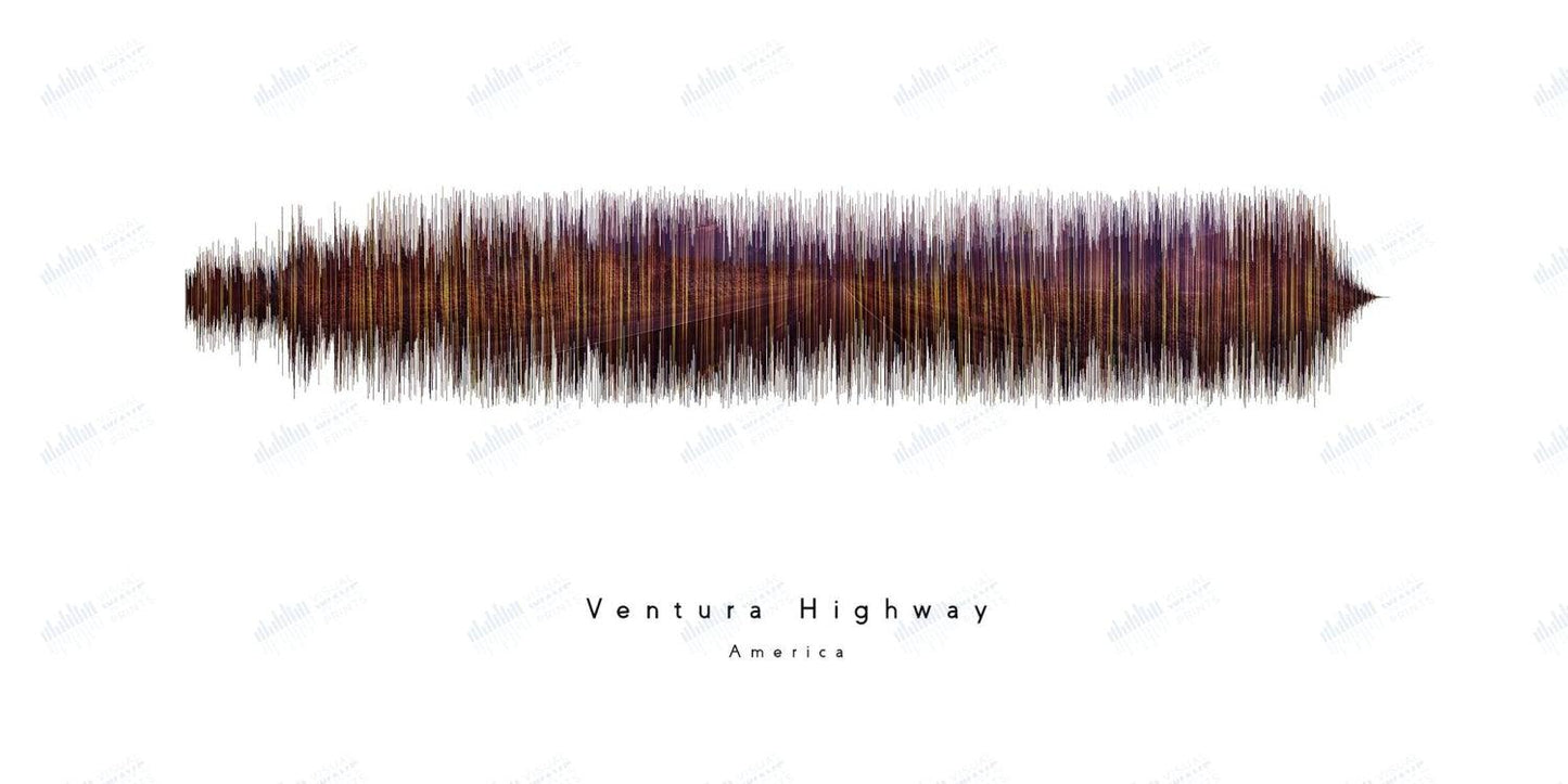 Ventura Highway by America - Visual Wave Prints