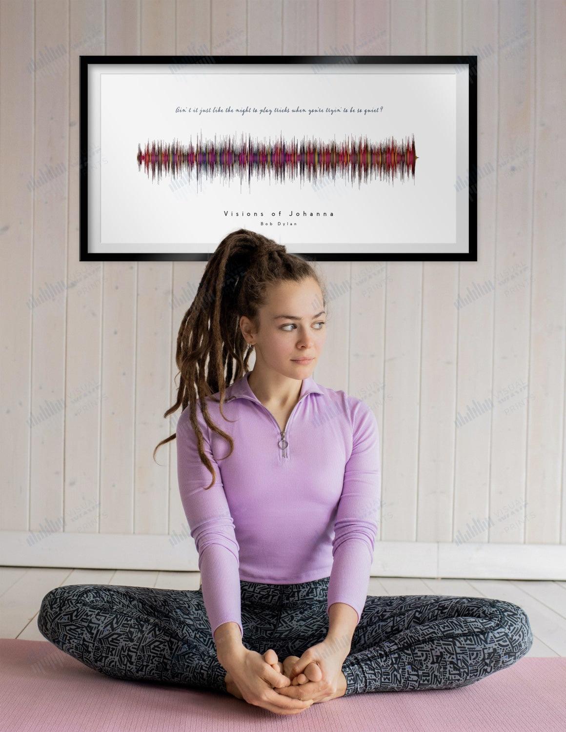 Visions of Johanna by Bob Dylan - Visual Wave Prints