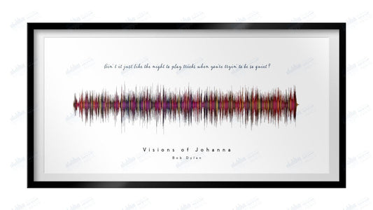 Visions of Johanna by Bob Dylan - Visual Wave Prints