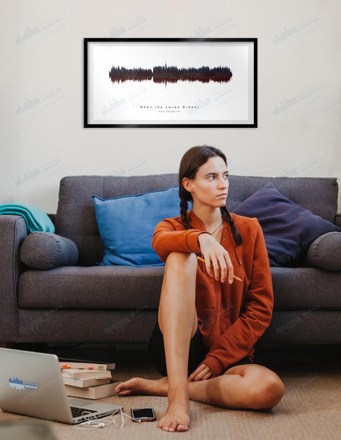 When the Levee Breaks by Led Zeppelin - Visual Wave Prints