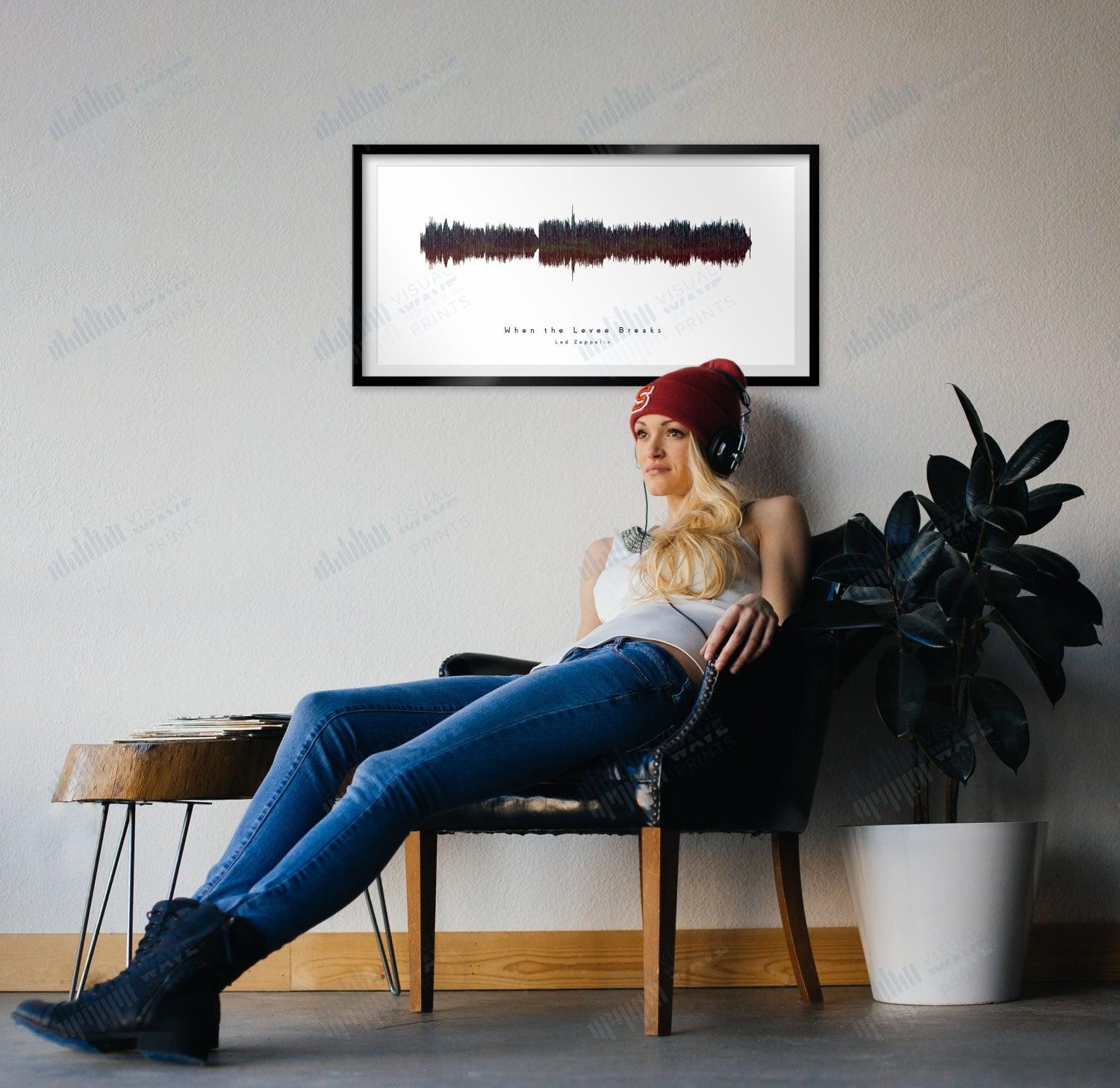 When the Levee Breaks by Led Zeppelin - Visual Wave Prints