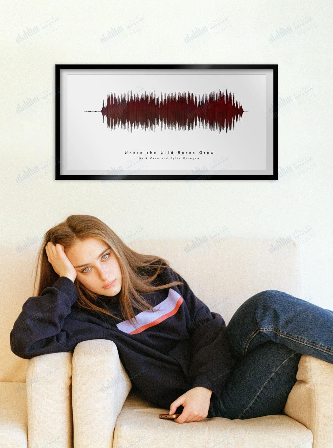 Where the Wild Roses Grow by Nick Cave and Kylie Minogue - Visual Wave Prints