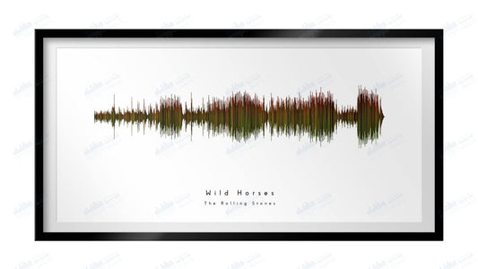 Wild Horses by The Rolling Stones - Visual Wave Prints