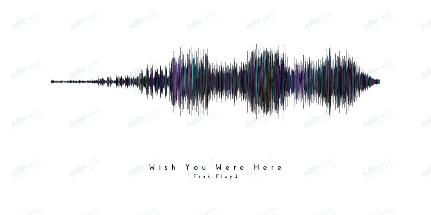 Wish You Were Here by Pink Floyd - Visual Wave Prints
