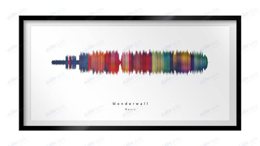 Wonderwall by Oasis - Visual Wave Prints