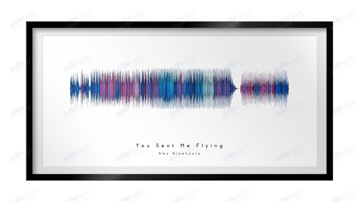 You Sent Me Flying by Amy Winehouse - Visual Wave Prints