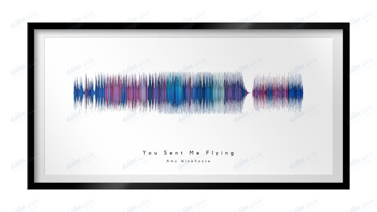 You Sent Me Flying by Amy Winehouse - Visual Wave Prints