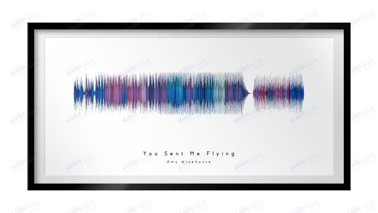 You Sent Me Flying by Amy Winehouse - Visual Wave Prints