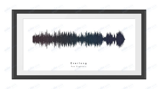 Everlong by Foo Fighters - Visual Wave Prints