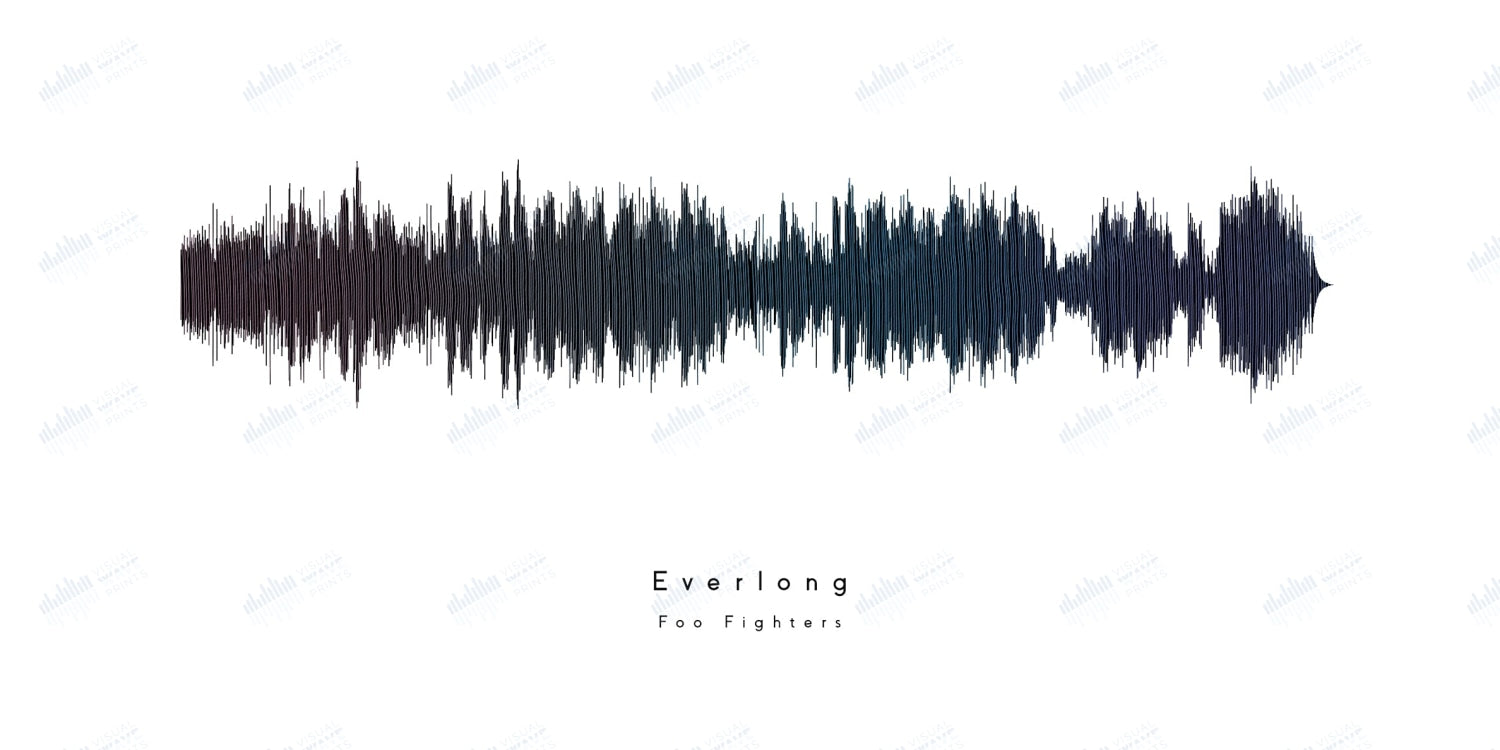 Everlong by Foo Fighters - Visual Wave Prints