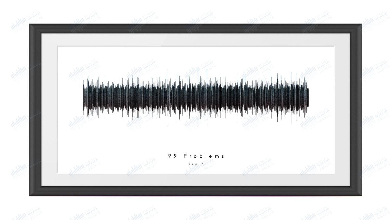 99 Problems by Jay-Z - Visual Wave Prints
