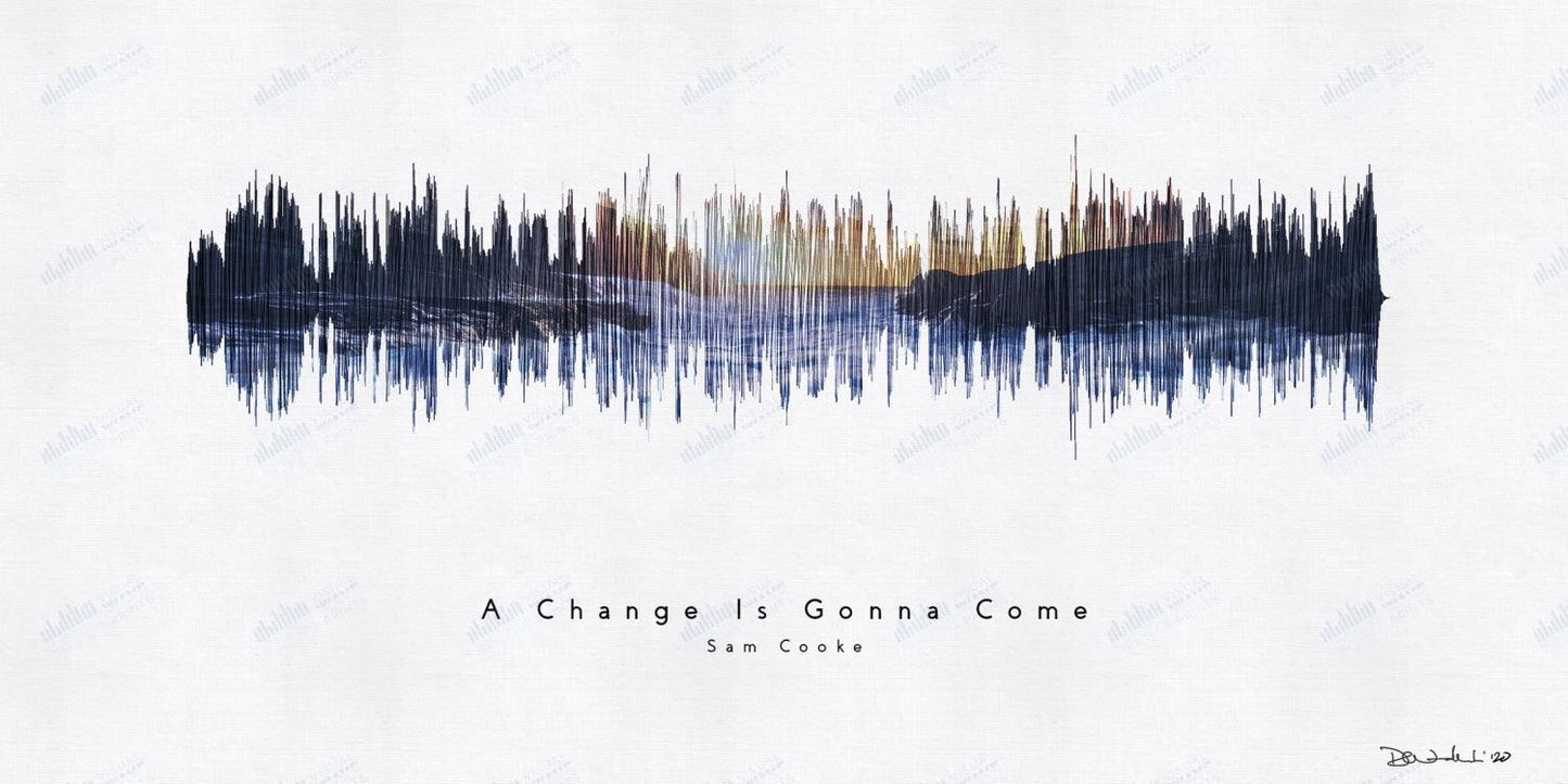 A Change is Gonna Come by Sam Cooke - Visual Wave Prints