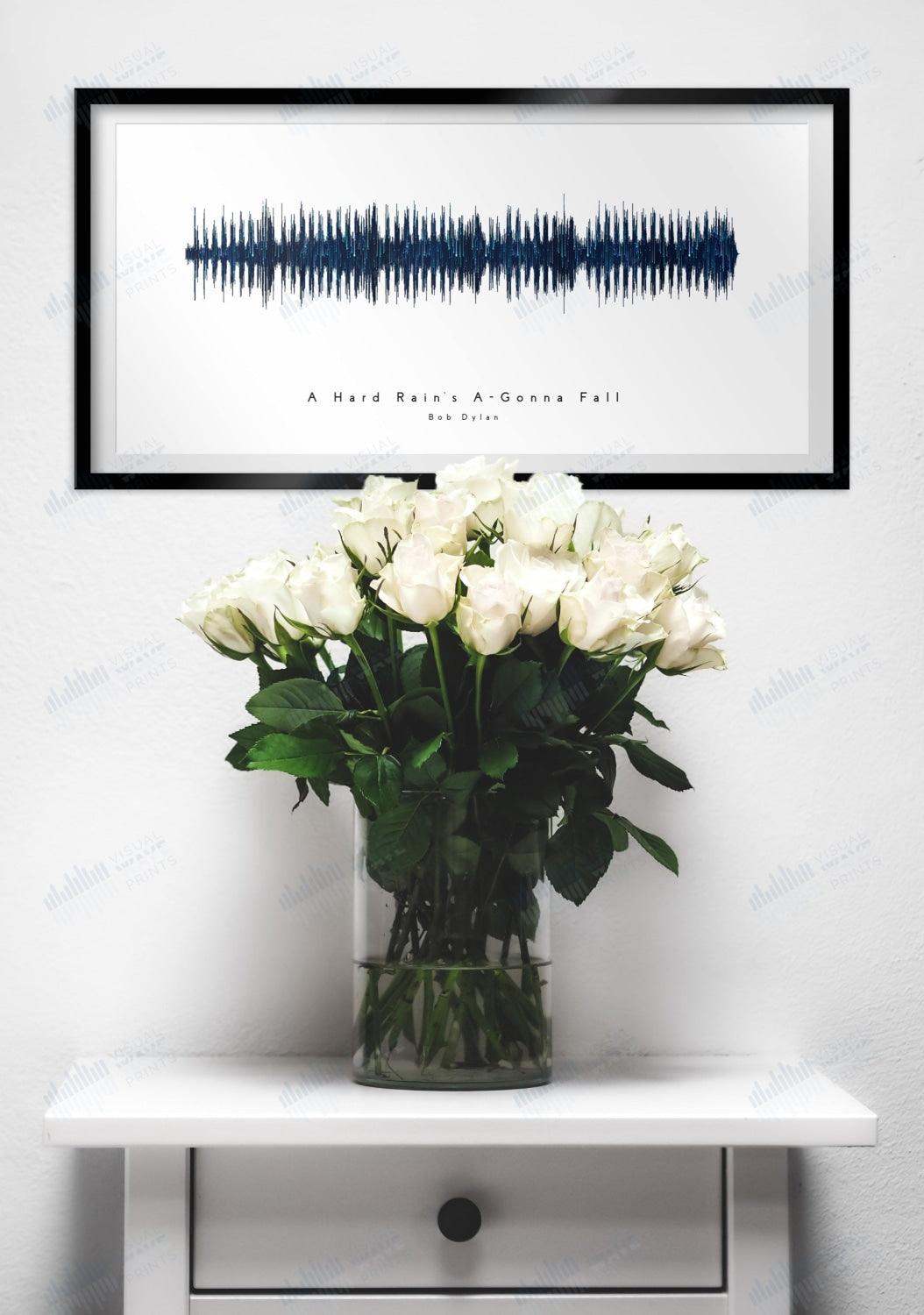 A Hard Rain's A-Gonna Fall by Bob Dylan - Visual Wave Prints