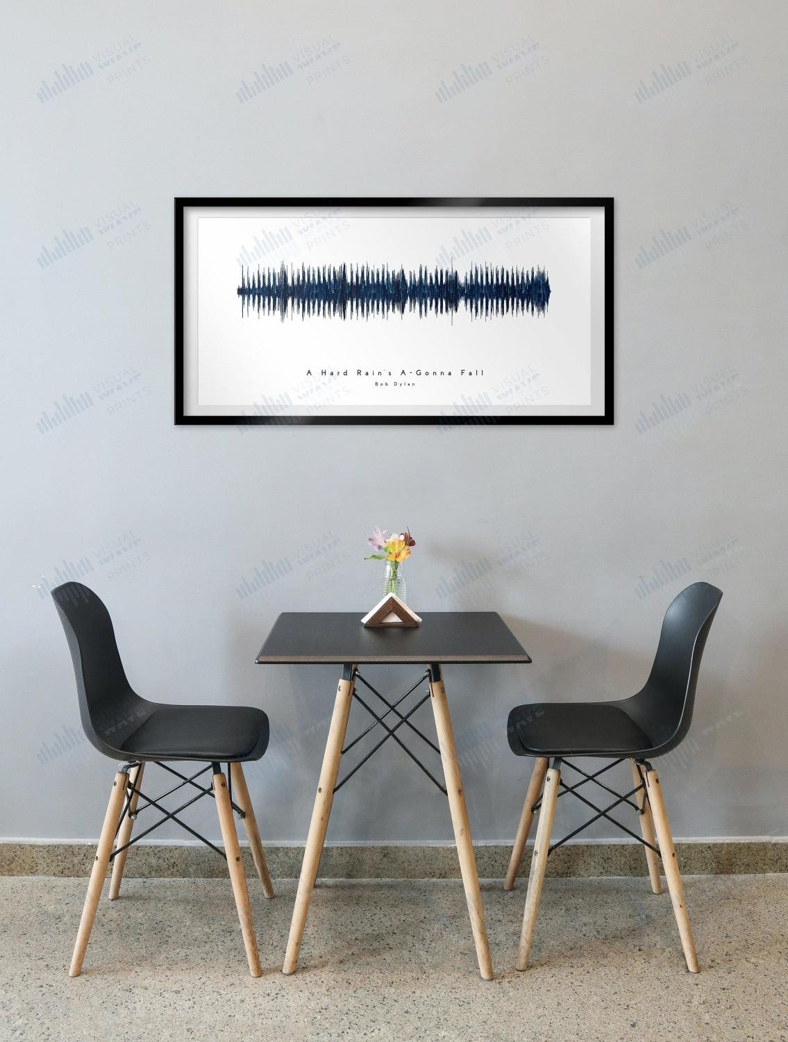 A Hard Rain's A-Gonna Fall by Bob Dylan - Visual Wave Prints