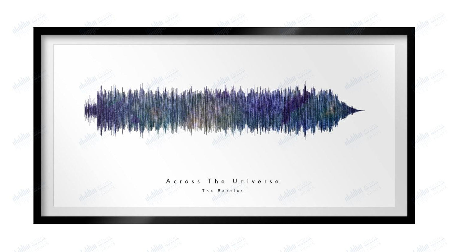 Across the Universe by The Beatles - Visual Wave Prints