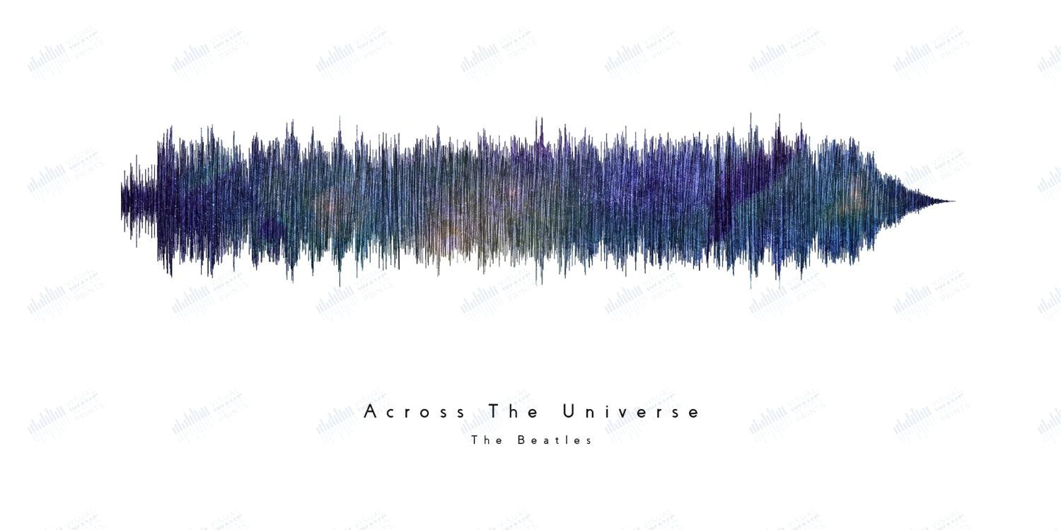 Across the Universe by The Beatles - Visual Wave Prints