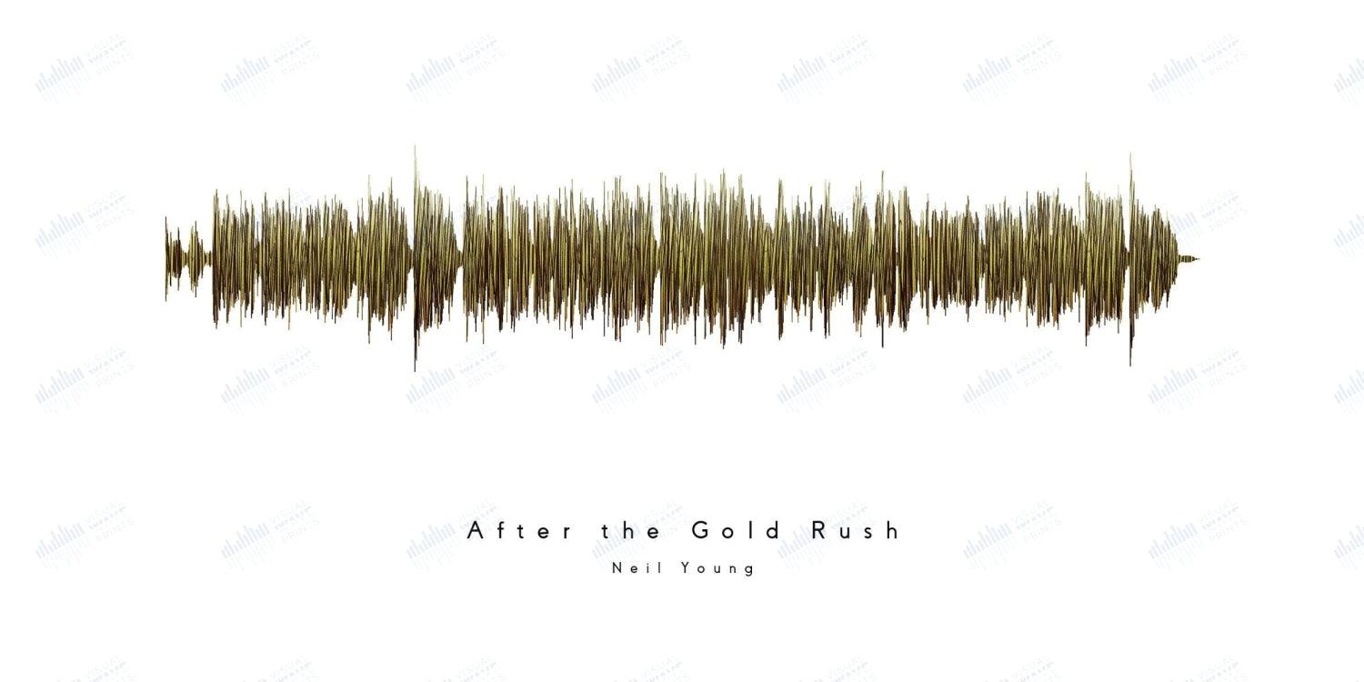 After the Gold Rush by Neil Young - Visual Wave Prints