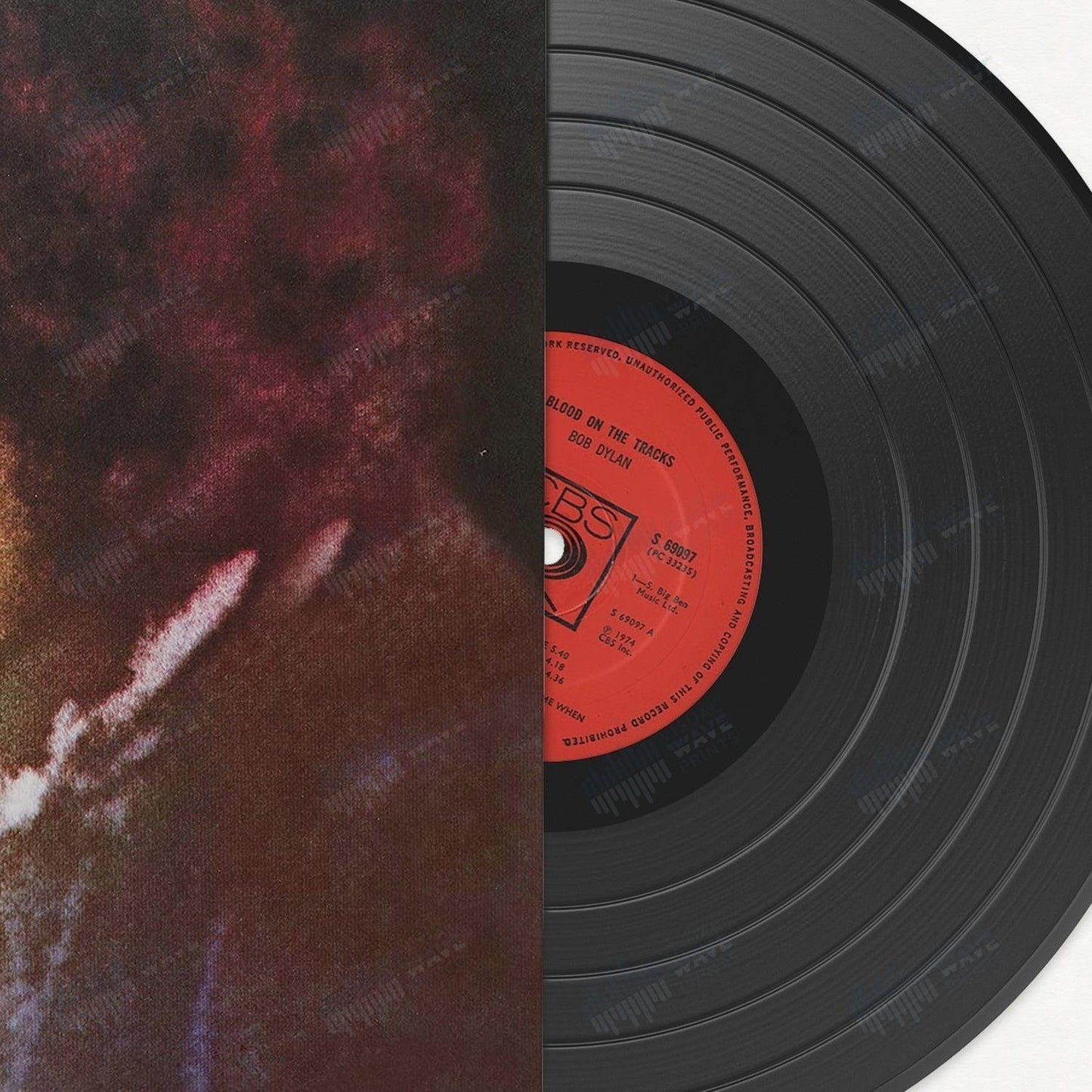 Album Art: Blood on the Tracks by Bob Dylan - Visual Wave Prints