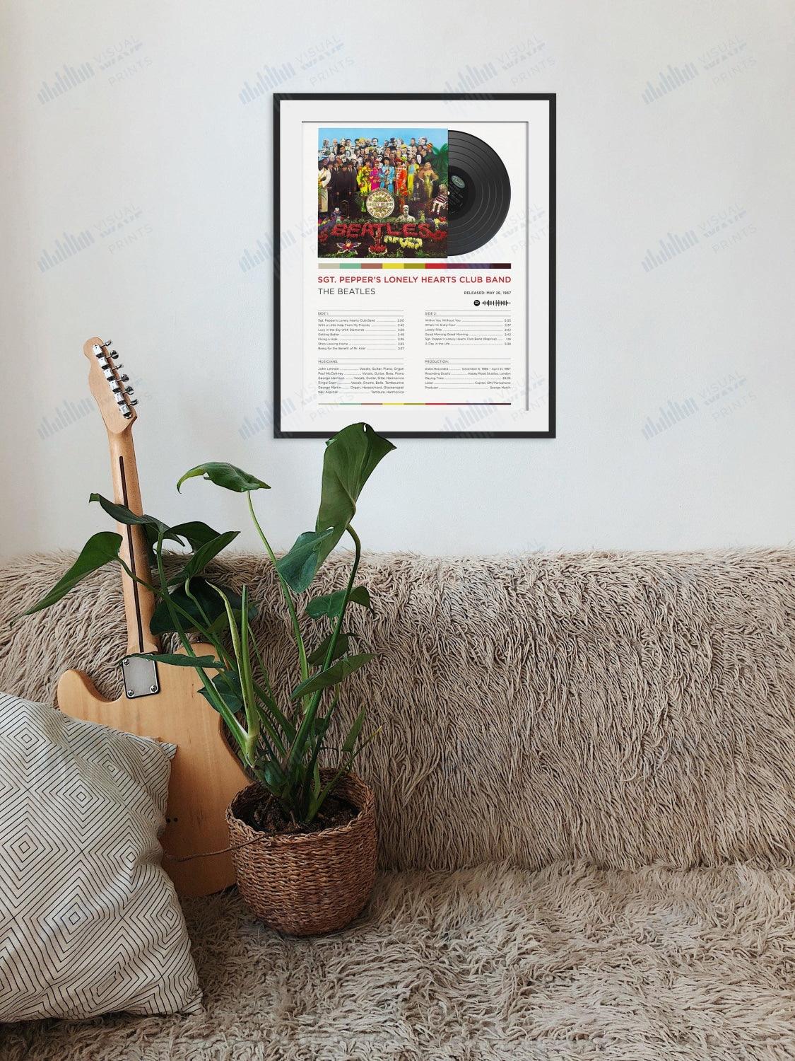 Album Art: Sgt. Pepper's Lonely Hearts Club Band  by The Beatles - Visual Wave Prints