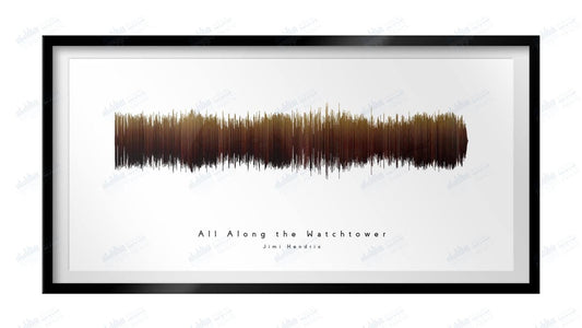 All Along the Watchtower by Jimi Hendrix - Visual Wave Prints