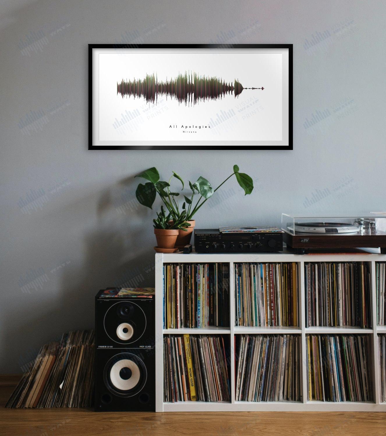 All Apologies by Nirvana - Visual Wave Prints