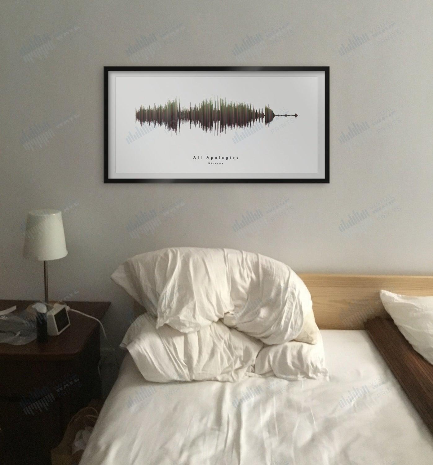 All Apologies by Nirvana - Visual Wave Prints