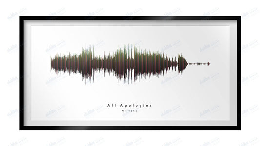 All Apologies by Nirvana - Visual Wave Prints