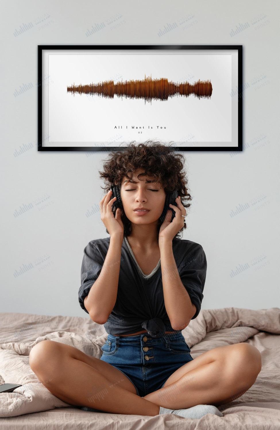 All I Want is You by U2 - Visual Wave Prints