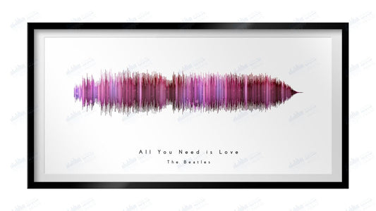 All You Need is Love by The Beatles - Visual Wave Prints