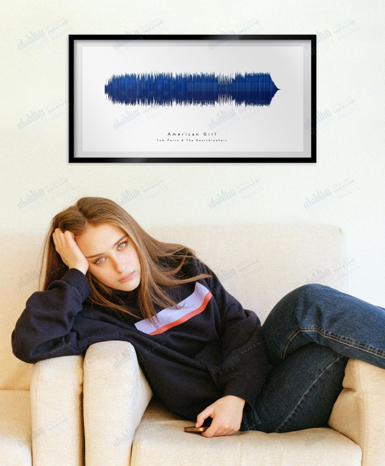 American Girl by Tom Petty and the Heartbreakers - Visual Wave Prints
