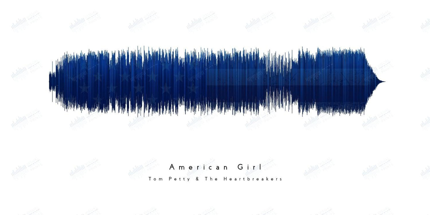 American Girl by Tom Petty and the Heartbreakers - Visual Wave Prints