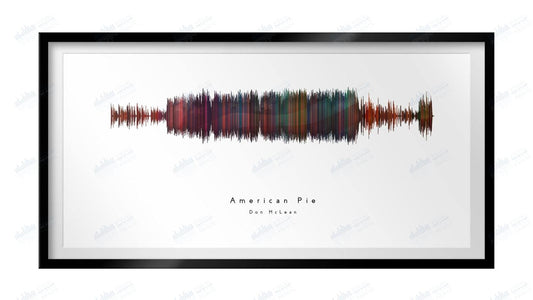 American Pie by Don McLean - Visual Wave Prints