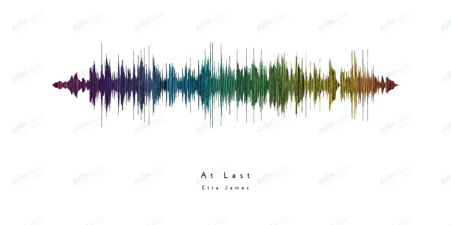 At Last by Etta James - Visual Wave Prints