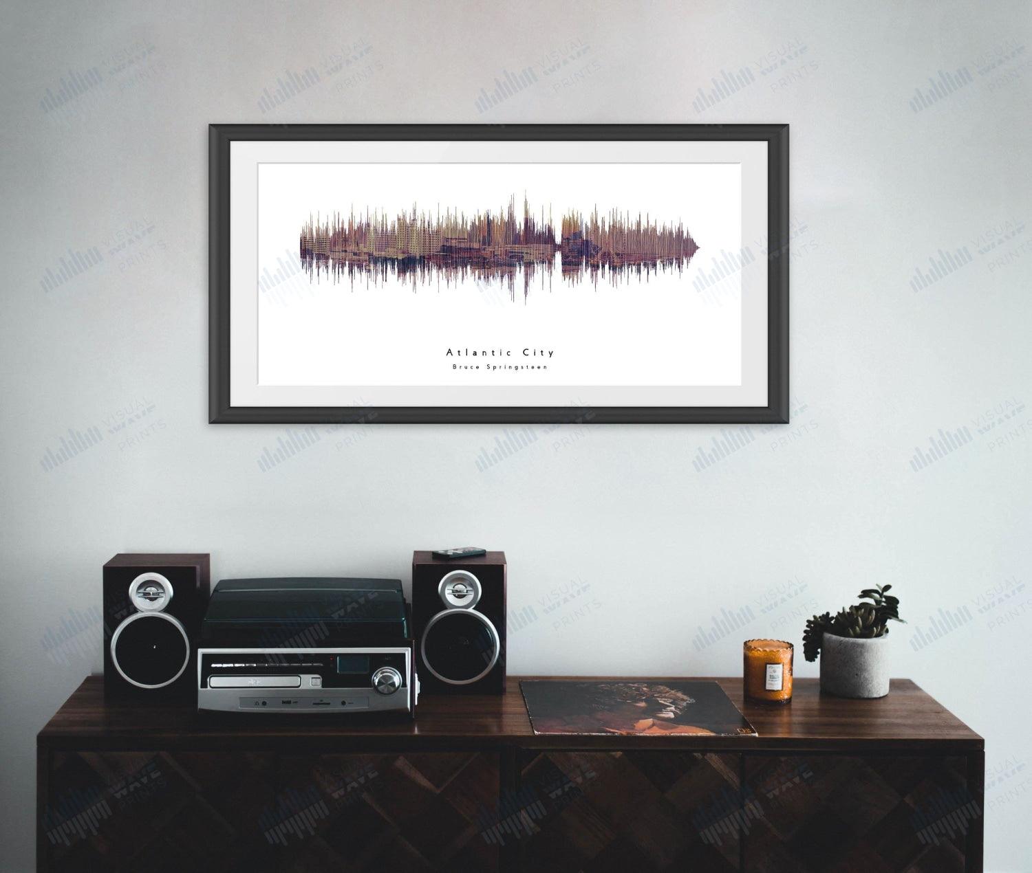 Atlantic City by Bruce Springsteen - Visual Wave Prints