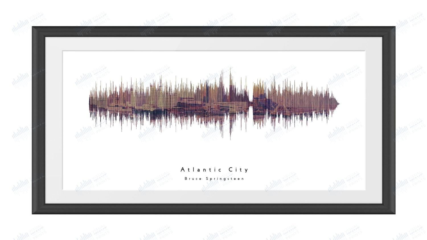 Atlantic City by Bruce Springsteen - Visual Wave Prints