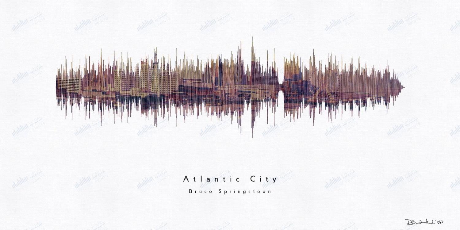 Atlantic City by Bruce Springsteen - Visual Wave Prints