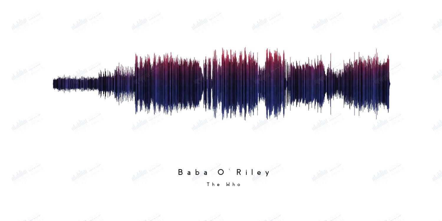 Baba O'Riley by The Who - Visual Wave Prints