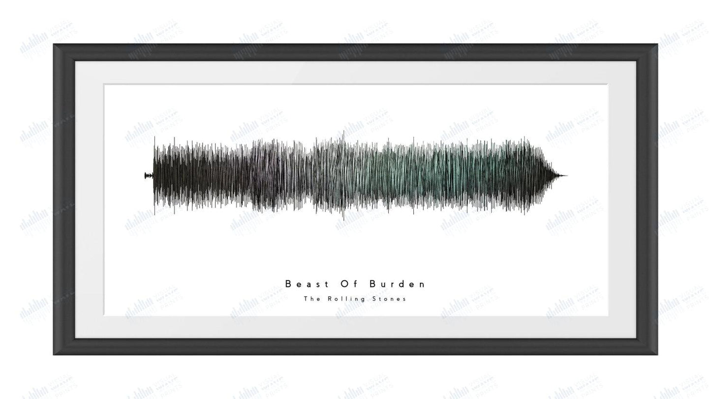 Beast of Burden by The Rolling Stones - Visual Wave Prints