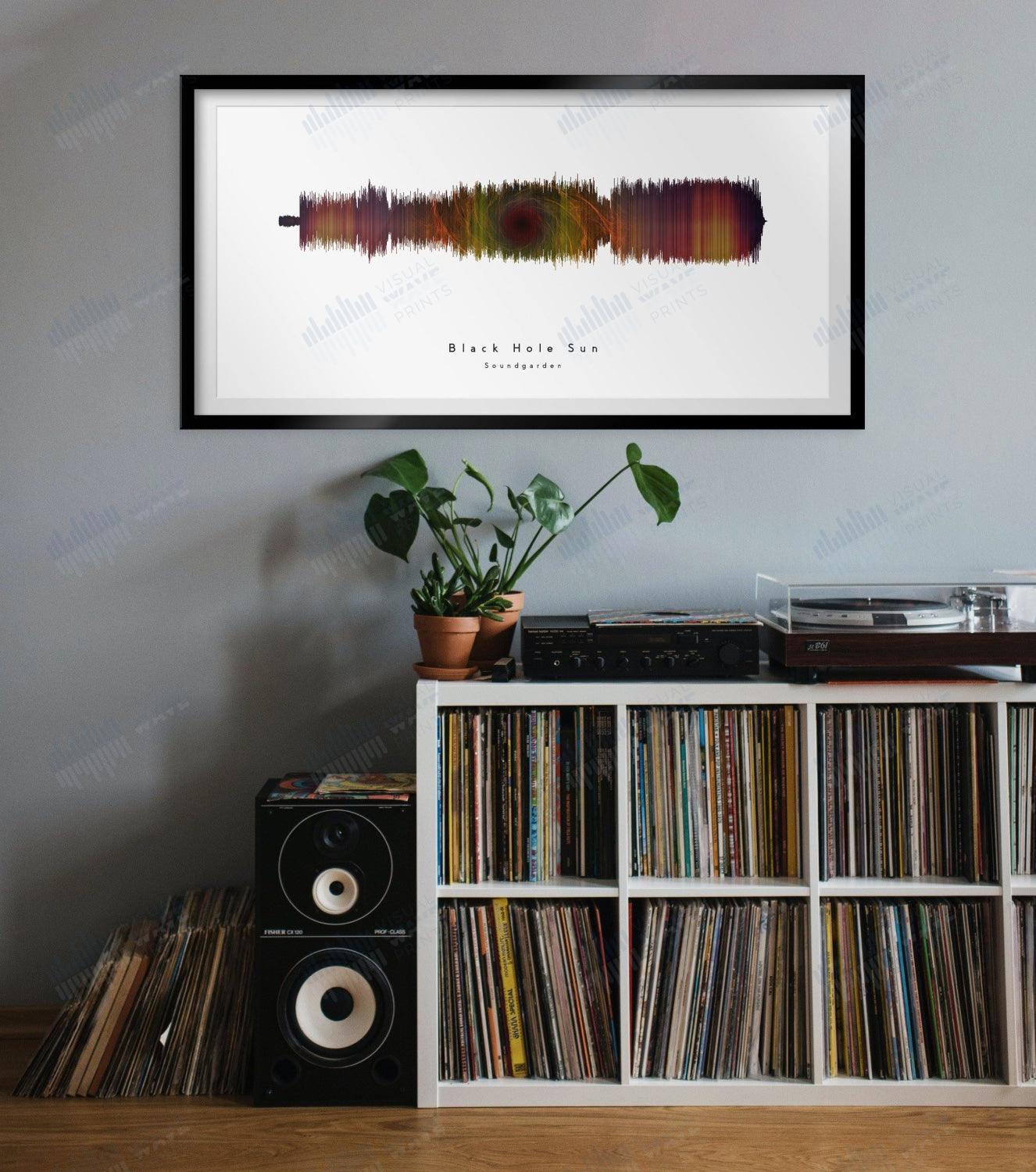 Black Hole Sun by Soundgarden - Visual Wave Prints