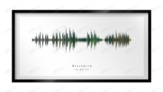 Blackbird by The Beatles - Visual Wave Prints