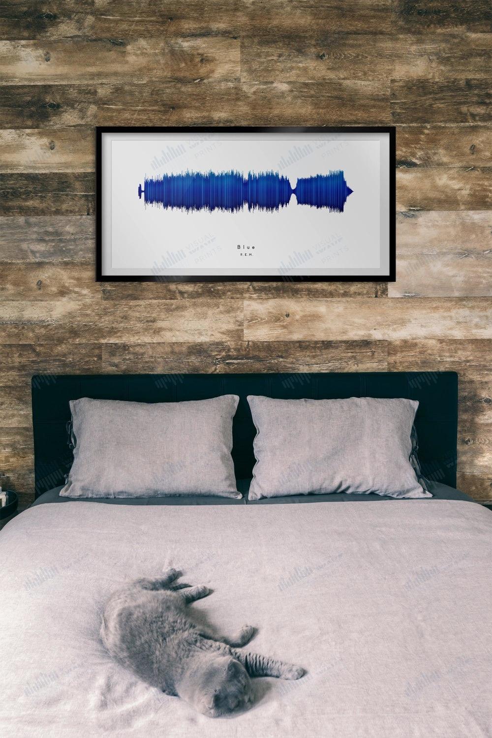 Blue by R.E.M. - Visual Wave Prints