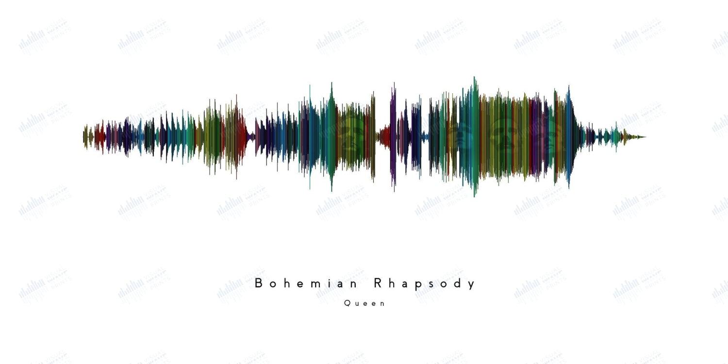 Bohemian Rhapsody by Queen - Visual Wave Prints