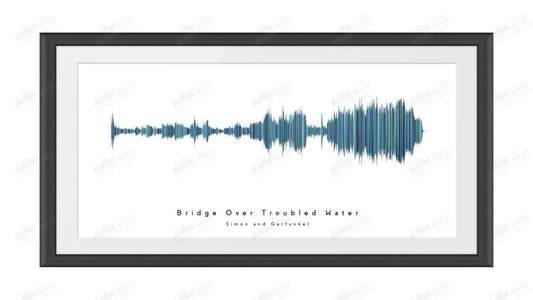 Bridge Over Troubled Water by Simon and Garfunkel - Visual Wave Prints